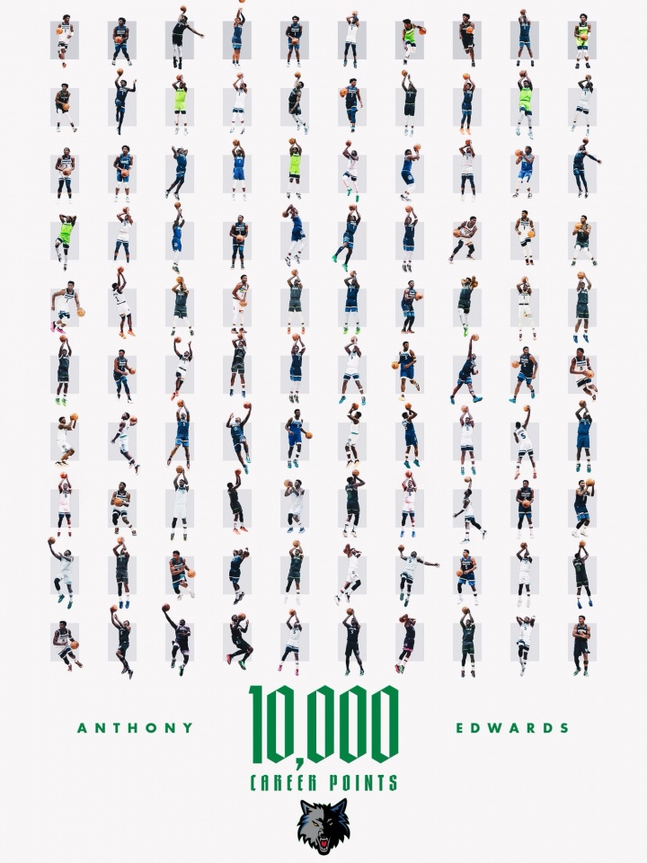 开云下载-超越科比~爱德华兹成NBA历史第3年轻万分先生 仅次于詹姆斯杜兰特