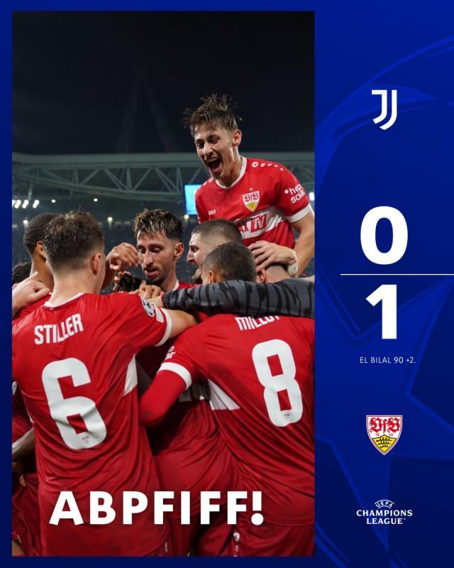 kaiyun-【欧冠】图雷绝杀达尼洛红牌，尤文主场0比1斯图加特